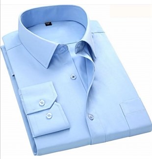 Açık Mavi Klasik Kesim Gömlek | Agustini