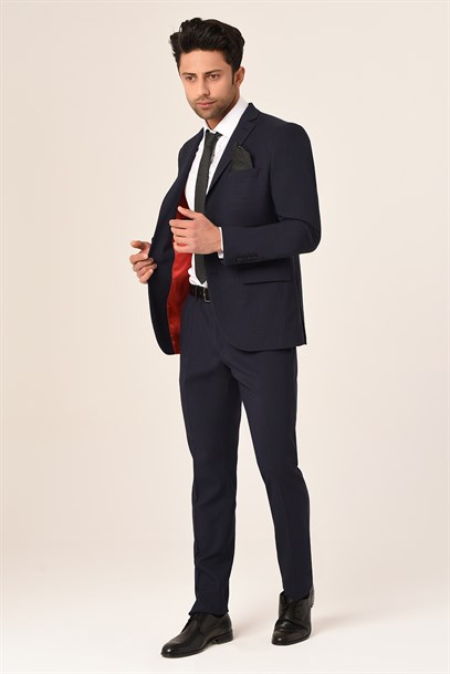 Lacivert Renk  Erkek Takım Elbise Slim Fit | Agustini