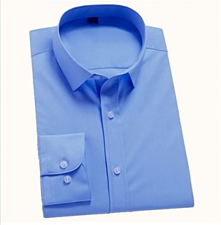 Mavi Klasik Kesim Gömlek | Agustini